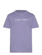 Calvin Klein Inst. Logo Ss T-Shirt Lila