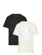 Calvin Klein Color Block 2-P T-Shirts Svart