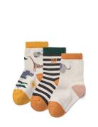 Liewood Silas Socks 3-Pack Kräm