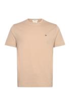 GANT Reg Shield Ss T-Shirt Beige