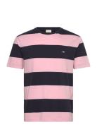 GANT Bar Stripe Ss T-Shirt Rosa