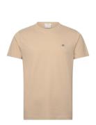 GANT Slim Pique Ss T-Shirt Beige