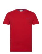 GANT Contrast Logo Ss T-Shirt Röd