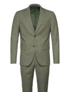 Lindbergh Structure Stretch Suit Khaki Green