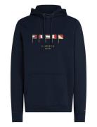 Tommy Hilfiger Hilfiger Multi Flags Hoody Marinblå