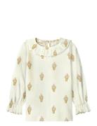 Lil'Atelier Nmfgavo Eug Ls Slim Top Lil Beige