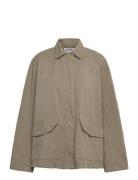 Weekday Washed Ribstop Jacket Khaki Green