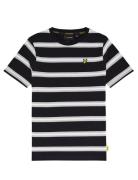 Lyle & Scott Yarn Dye Stripe T-Shirt Svart