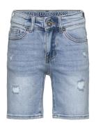 Indian Blue Jeans Denim Wide Shorts Blue Denim Blå