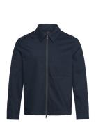 J. Lindeberg Julius Cotton Twill Overshirt Marinblå