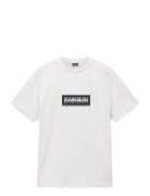 Napapijri Box Logo Short Sleeve T-Shirt Vit