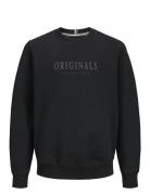 Jack & J S Jorfrederiksberg Sweat C.neck Noos Jnr Svart