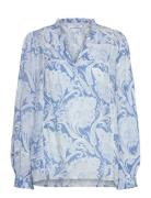 Claire Woman Shirt Cwrine Old Paisley Blå