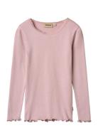 Wheat Rib T-Shirt L/S Reese Rosa