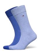 Tommy Hilfiger Th Men Small Stripe Sock 2P Blå