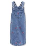 Kids Only Kmgklara Y/Y Heart Spencer Dress Dnm Blå