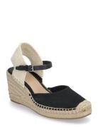 Lauren Ralph Lauren Robby Canvas & Jute Espadrille Svart