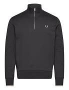 Fred Perry Half Zip Sweatshirt Svart