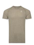 Odlo Odlo Essential Seamless T-Shirt Crew Neck S/S Khaki Green