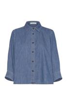 Tomorrow Trw-New Hepburn 3/4 Shirt Wash Brig Blå
