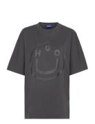 HUGO BLUE Over D Tee_B Svart