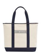 Tommy Hilfiger Th Summer Canvas Tote Vit