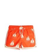 Mini Rodini Sailing Boats Aop Swim Shorts Orange