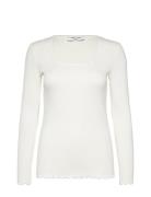 Rosemunde Rwbelmo Ls T-Shirt Kräm