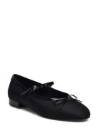 Mango Ballerinas With Strip And Bow Detail Svart