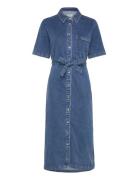 ONLY Onllana Ss Long Dress Dnm Rea258 Noos Blå