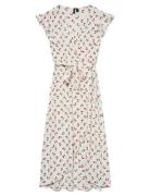 Vero Moda Vmpage S/L Long Wrap Dress Wvn Ga Multi/patterned