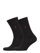 Polo Ralph Lauren Cotton-Blend Dress Sock 2-Pack Svart