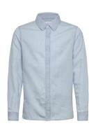 Mango Slim-Fit Denim Shirt Blå