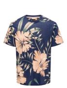 ONLY & SONS Onsklop Reg Ss Floral Tee Marinblå