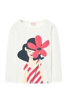 Boboli Knit T-Shirt Flame Vit