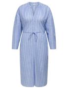 ONLY Carmakoma Carcattalina 3/4 Blk Dress Yd Wvn Blå