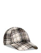 Upfront Abel Checked Baseball Cap Svart