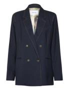 Coster Copenhagen Double Breasted Blazer Marinblå