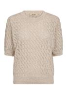 MOS MOSH Mmkarin Marisol Ss Linen Knit Beige