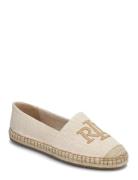 Lauren Ralph Lauren Cameryn Cross-Dyed Canvas Espadrille Kräm