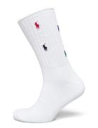 Polo Ralph Lauren Multicolor Pony Cotton-Blend Crew Socks Vit