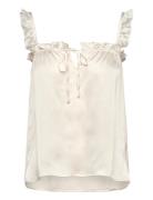 Lindex Top Pyjama Camisole Satin Vit