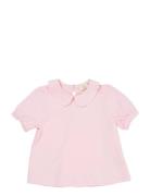 Copenhagen Colors Solid Blouse W. Collar Ss Rosa