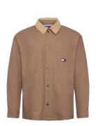Tommy Jeans Tjm Canvas Cord Overshirt Ext Brun
