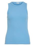 Vila Visola S/L Tank Top - Noos Blå