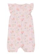 Minymo Suit Ss Aop Rib Rosa