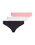 Calvin Klein Thong 3Pk Svart