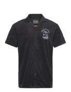 Scotch & Soda Short-Sleeved Regular Fit Towelling Shirt Svart