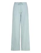 Lauren Ralph Lauren Linen Wide-Leg Pant Blå