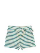 Petit Piao Shorts Modal Striped Grön